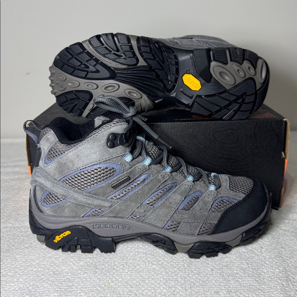 Merrell Moab 2 Mid WP J06054 Granite Women’s Waterproof Trail Hiking Boots (New)